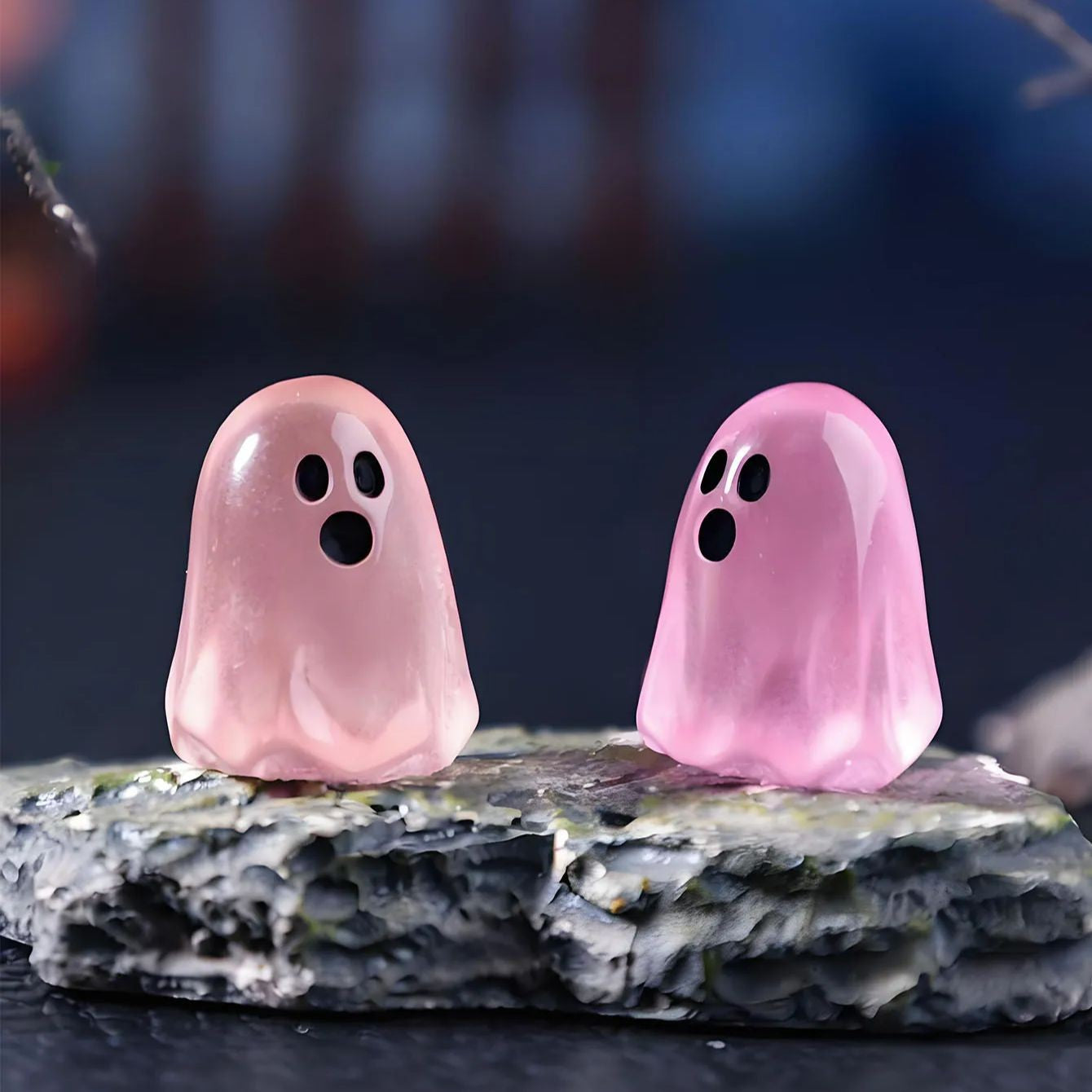5/10Pcs Luminous Ghost Figures Glowing At Night Action Figure Mini Micro Landscape Miniatures Halloween Decoration Gifts