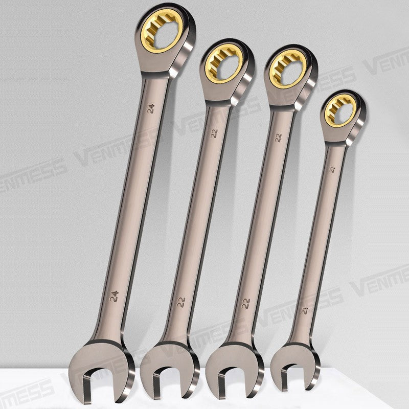 1pcs Ratchet Wrench Keys Gear Ring Tool Torque Universal Spanners for Car Repair Tools Metric