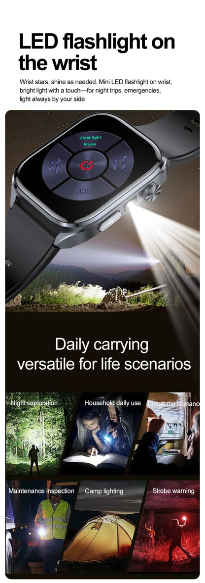 2025 Novo Smartwatch Masculino AI Diagosis ECG Saúde Pressão Arterial Lipídio Ácido Úrico AI-GPT Respostas Inteligentes Saúde Smartwatch Para Homens