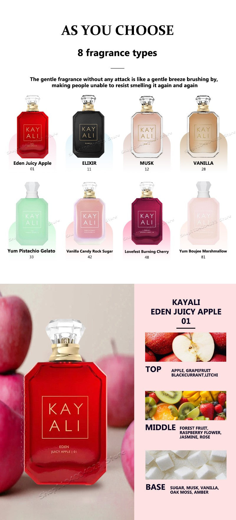 Perfume KAYALI 81 100ML Perfume Árabe Original KAYALI Yum Boujee Marshmallow Eau de Parfum para Unissex Perfumes KAYALI 28
