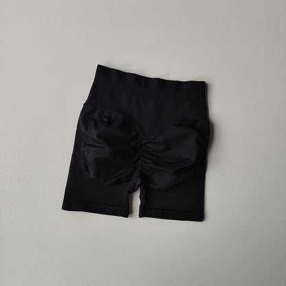 Peach Hip Lifting Sports Shorts Women High Waist and Waist Tightening Slimming Running Hip Speed Drying Three Point Tight Pants