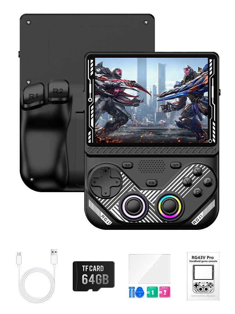 AISLPC RG43V PRO Handheld Game Console Dual System 4.3"IPS Screen WIFI 6 RK3562 Chip 22000+Games Portable Pocket Video Player