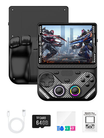 AISLPC RG43V PRO Handheld Game Console Dual System 4.3"IPS Screen WIFI 6 RK3562 Chip 22000+Games Portable Pocket Video Player