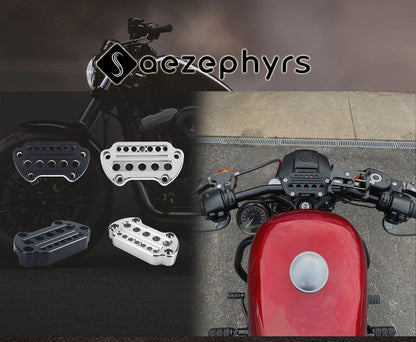 Capa de Suporte de Velocímetro Lateral/Remoção para Motocicleta Braçadeira Superior Guidão Riser Mount para Harley Sportster Iron XL883 Forty-Eight 95-20