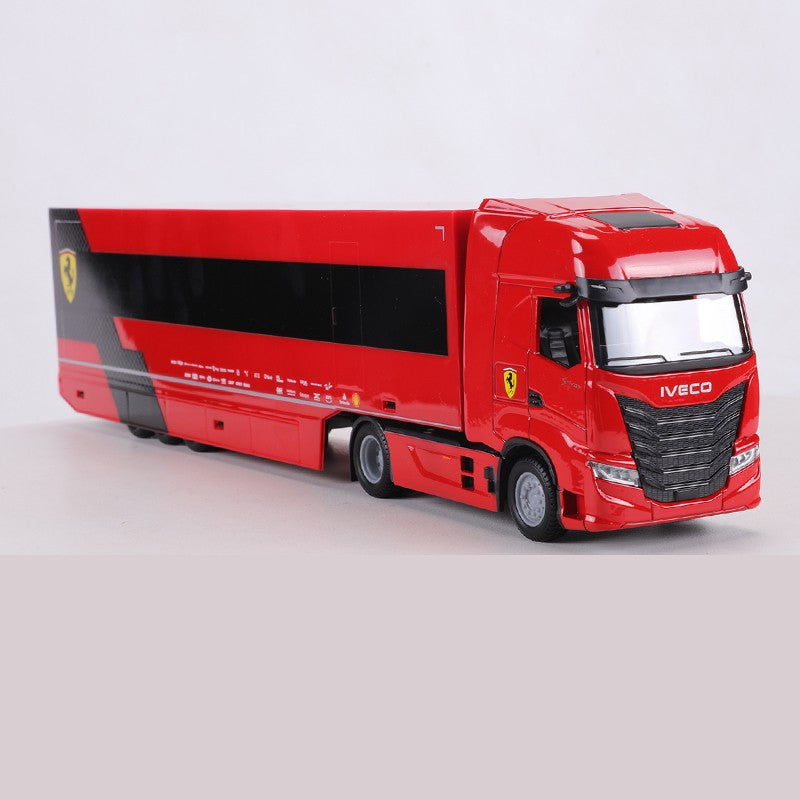 Burago 1:43 Ferrari SF24 #16 IVECO S-WAY 570 Carro Modelo em Liga