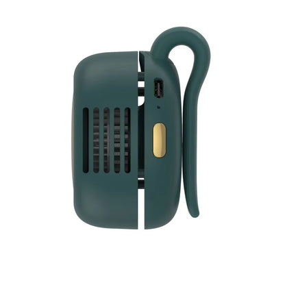Portable Fan Mini Handheld Rechargeable Bladeless Electric Fan Clip Waist Fan Suitable for Outdoor Ventilation Desktop Small Fan