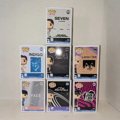 RM Jin Agust D J-Hope Jimin V Jung Kook FUNKO POP BTS Bonecos em Terno Colecionáveis Edição Limitada Decoração Brinquedo Presente
