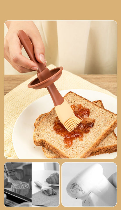 Silicone Oil Brush Temperature Resistant Oil Bottle Baking Pancake Barbecue Cooking Olive Oil BBQ Grilling Kitchen Gadget