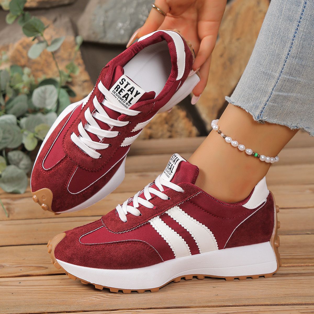 Spring Thick Bottom Women Sneakers 2025 Summer Casual Patchwork Leather Sneakers Women Outdoor Casual Comfortable Shoes Ladies