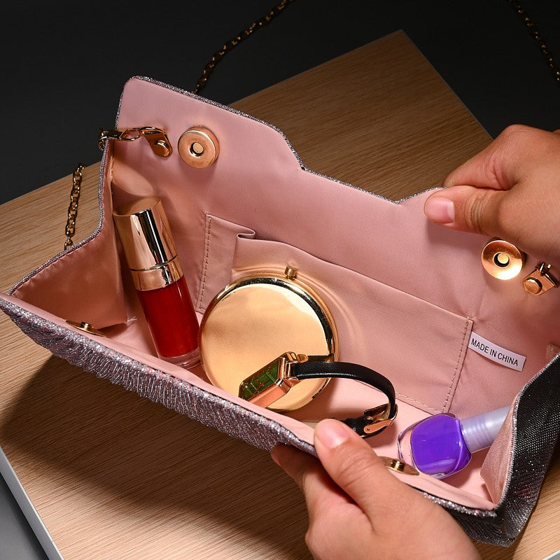 Light Luxury Pattern Chain shoulder Bag Simple And Versatile Handheld Underarm hand Bag women wedding party Evening gift Bags