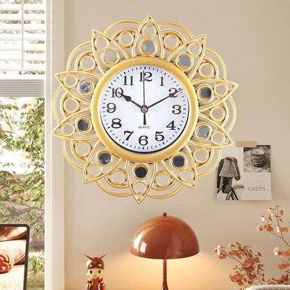 Retro home wall decoration clock font clear wall clock travel time accurate border three-dimensional hanging quartz clock