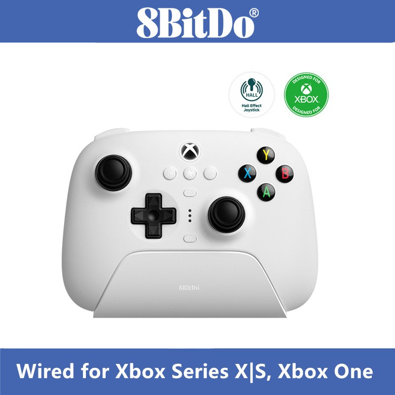 8BitDo Ultimate 3-mode Controller Hall Effect Joysticks with Charger Dock Wired for Xbox Series X/S, Xbox One Windows Android
