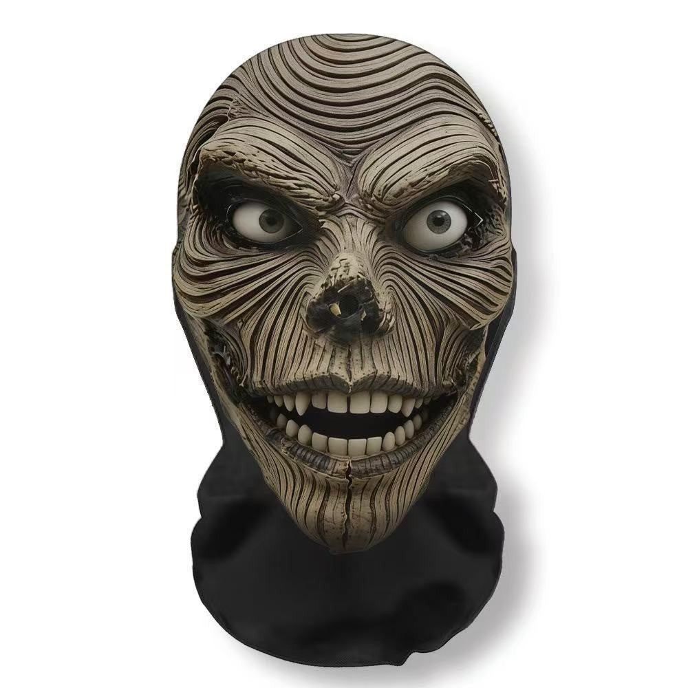 Realistic 3D Horror Skull Zombie Full Face Mask Breathable Mesh Headgear Cosplay Prop for Halloween Party Prank Carnival Costume