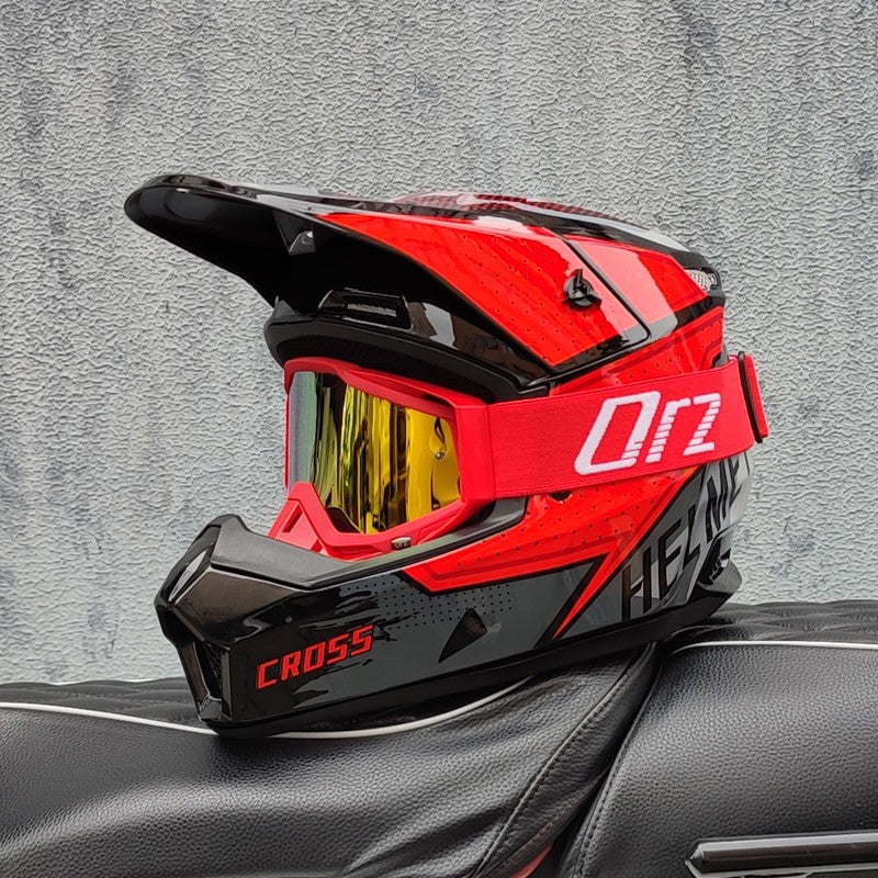 Capacete de motocross off-road, capacete de ciclismo speed downhill DH, capacete full face rally off-road