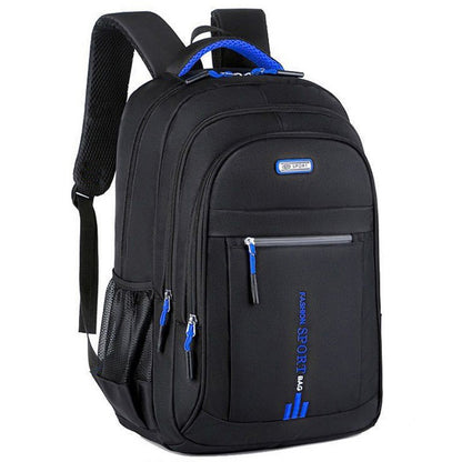 Unisex Large Capacity Backpack, Business Travel Laptop Bag, Multi-Compartment Design, Adjustable Straps, Ideal for Work Leisure