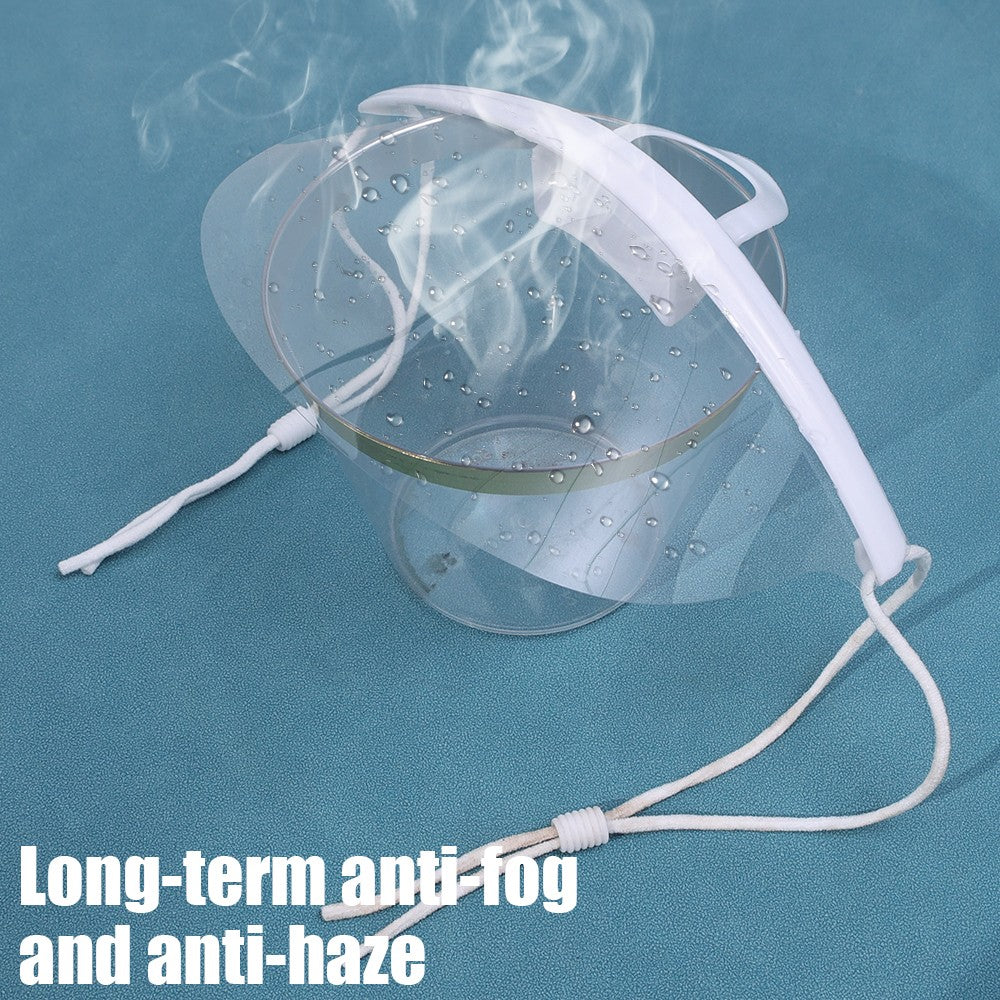 10/5/1x Plastic Clear Mask Shield Anti-Fog Reusable Restaurant Food Handlers Beauty Chef Waiter Protective Mask Open Face Guard
