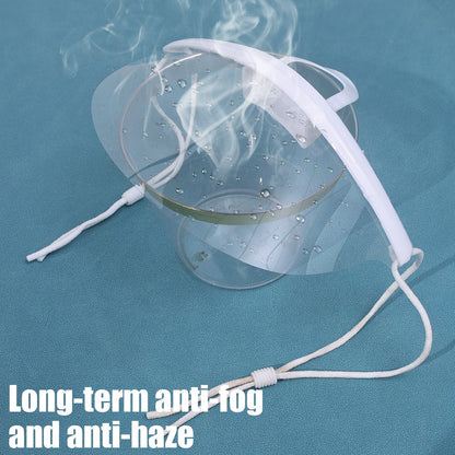 10/5/1x Plastic Clear Mask Shield Anti-Fog Reusable Restaurant Food Handlers Beauty Chef Waiter Protective Mask Open Face Guard