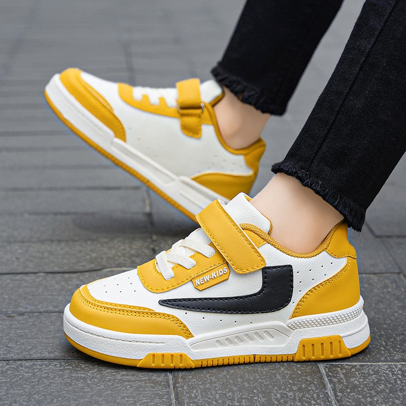 Spring and Autumn Running Sneakers for Kids Non-slip Shoes for Boys Sneakers Leather Kids Tennis Hugh Fashion Mesh Kids Shoes