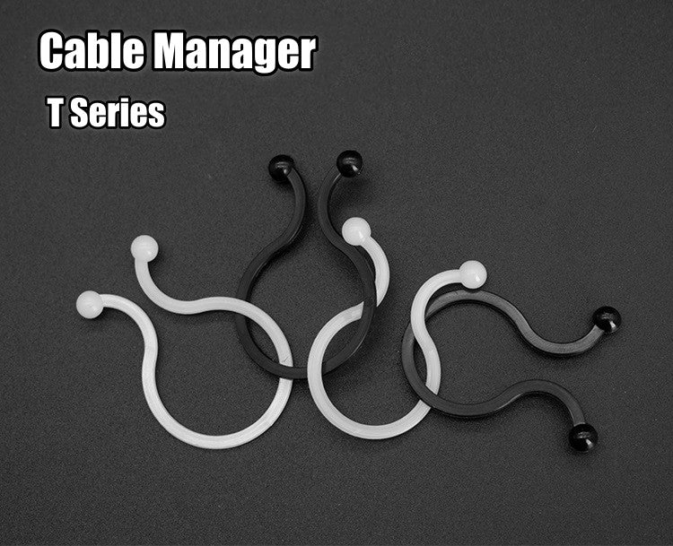 100pcs Black Twist Cable Tie Fastener Clips U Shape Plastic PA66 Nylon Retainer Desk Line Holder Fixing Clamp for Electric Wires