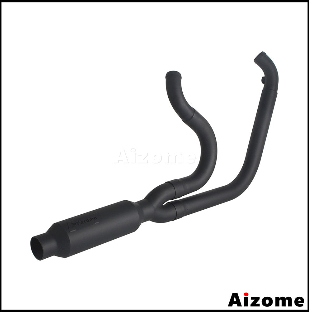 Motorcycle Racing 2-in-1 Exhaust Muffler 2.2" TIG Welded For Harley Dyna Fat Bob Street Bob Low Rider Super Wide Glide 2006-2017