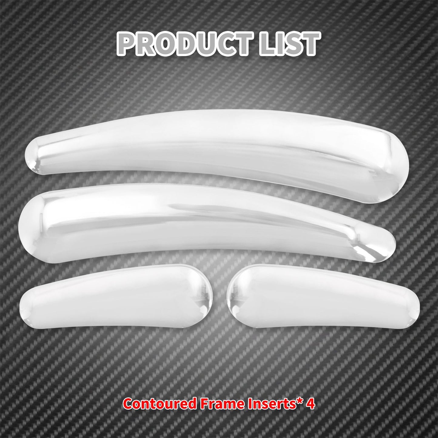4xMotorcycle 3D Swingarm Frame Insert Chrome Cover For Harley Heritage Softail Custom Fat Boy Lo Deluxe FLSTN FXSTC 2008-2017