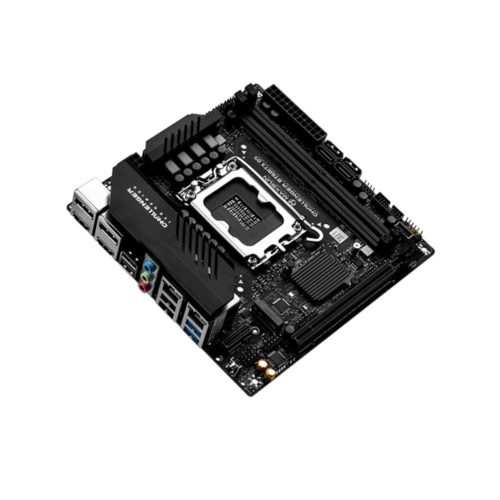 Placa-mãe MAXSUN Game B760ITX D5 compatível com CPUs Intel Core de 14ª, 13ª e 12ª gerações DDR5 M.2 PCIEX16 4.0 Componentes de computador