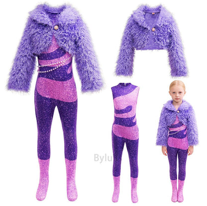 Gazelle Cosplay Costume Jumpsuit Carnival Party Singer Stage Performance Outfits Halloween Anime Zootopia Dress Up Clothes Set