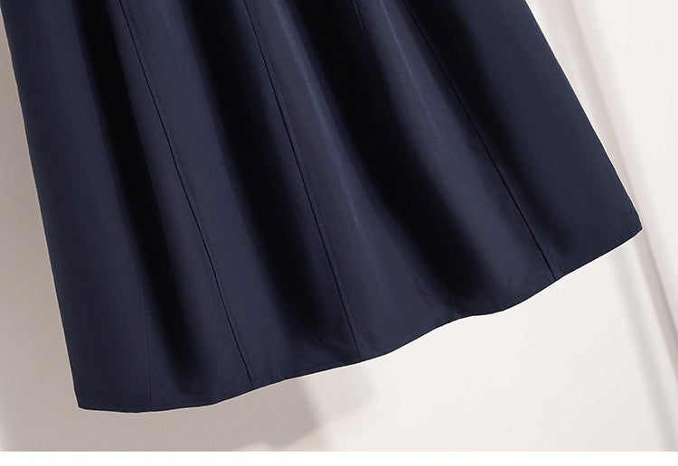 Korean Style Casual Versatile Long Skirt Plus Size Skirts Women 2025 Autumn New Fashionable High Elastic Waist A Line Skirt