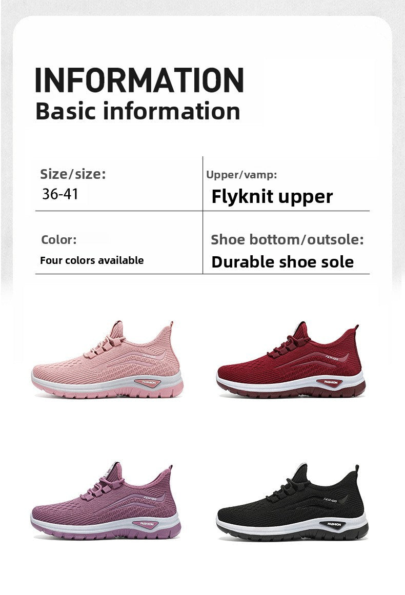 Autumn Women Casual Shoes Breathable Walking Mesh Lace Up Flat Shoes Sneakers Women Tenis Feminino Pink Zapatillas De Mujer