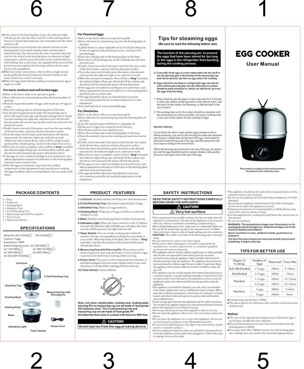 Panela Elétrica Multifuncional de Aço Inoxidável com Camada Dupla para Cozinhar Ovos – Vaporizador, Cozedor e Preparador de Café da Manhã, Eletrodoméstico Mini para Cozinha