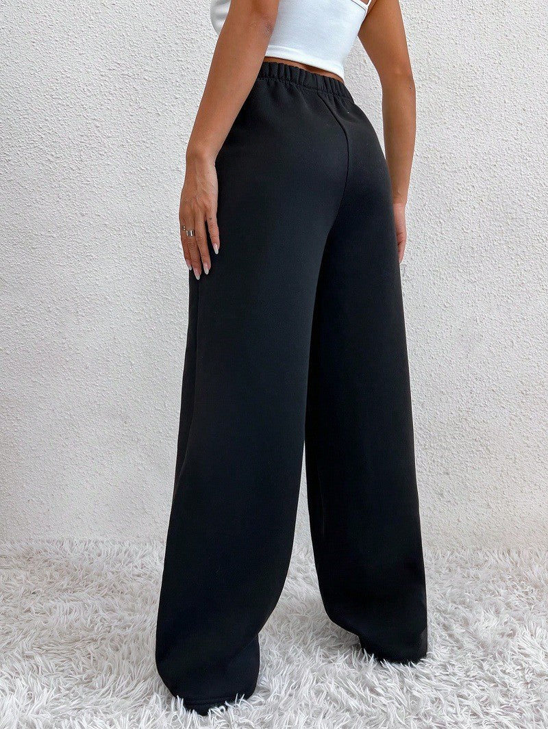 Women's Clothes Pants New Women's Velvet Warm Trousers With High Waist And Drape For Casual Sports Daily Wear Y2k Pants Trousers