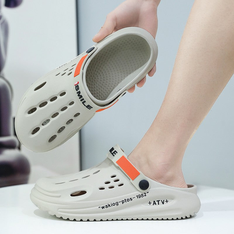 Big Size 47 Fashion Men Beach Sandals Outdoor Clogs Comfortable Indoor Slippers Trend Men Casual Shoes Home Garden Shoes Sandals