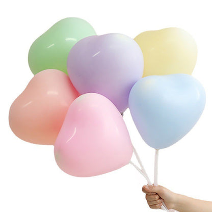 10/20/30/50pcs 12inch Macaron Heart-shaped Latex Balloon Helium Balloons Valentine's Day Wedding Birthday Party Decoration
