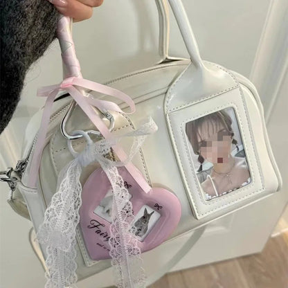 2025 New Y2K Harajuku Shoulder Bag Women Korean Transparent Ita Bag Crossbody Bag Female Japanese Designer Trend Handbag Purse