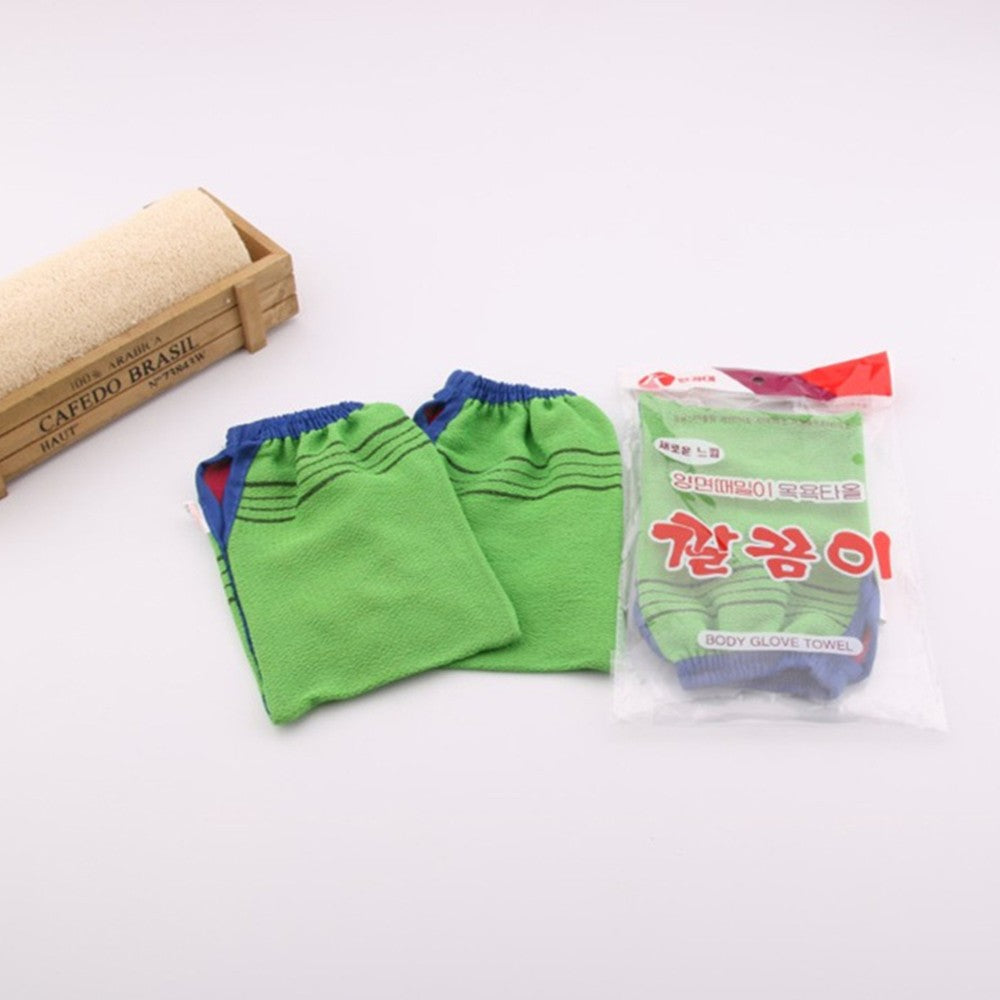 Exfoliating Bath Towel Korean Washcloth Body Massage Scrub Shower Towel SPA Portable Grain Brush Peeling Dead Skin Gloves Adults