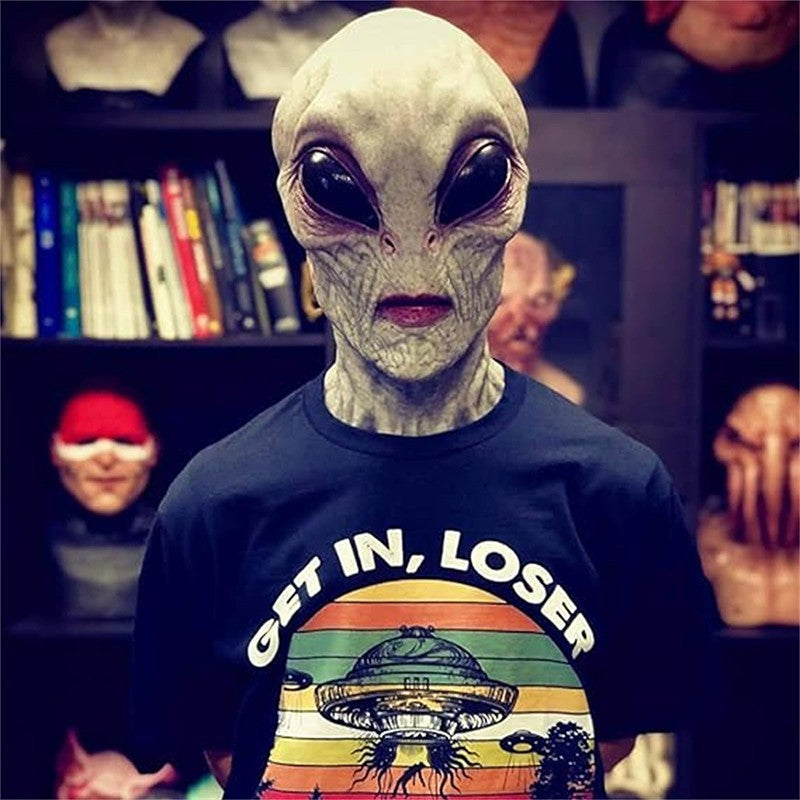 Alien Mask Alien Mask Scary Latex Mask Full Head Mask For Halloween Cosplay Costume Party Prop for Adults Men Women