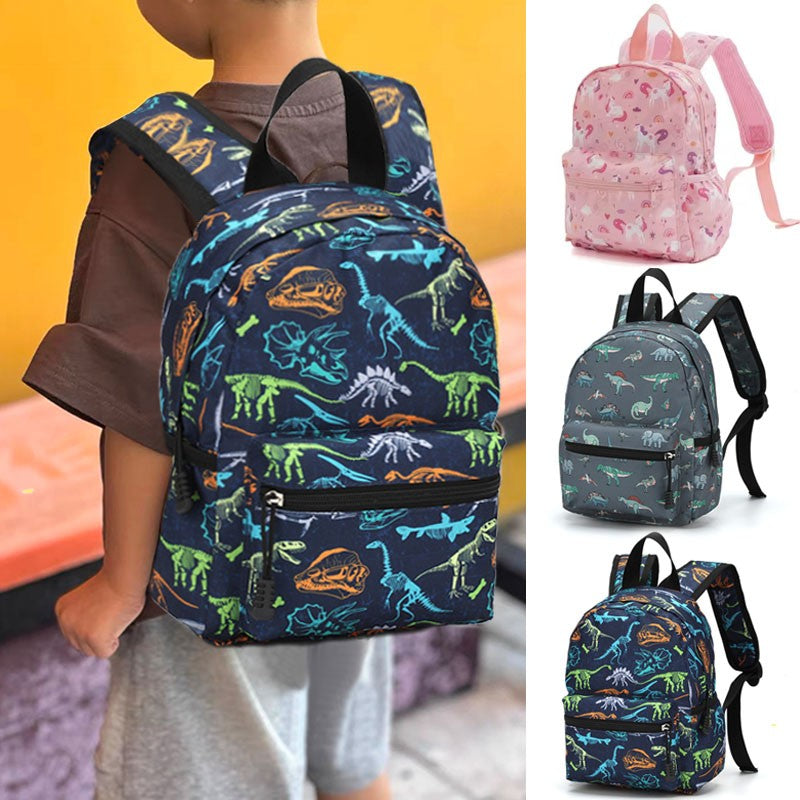 Children's Adjustable Shoulder Backpack Jurassic Cartoon Bags Boys Girls Student Large Capacity Backpacks Kids School Travel Bag