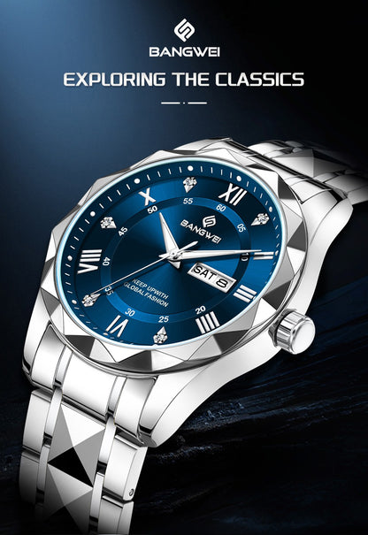 BANGWEI Woman Watch Luxury Elagant Classic Fashion ClockBusiness Casual Date Stainless Waterproof Luminous Quartz Ladies Watches