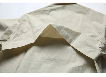 Dry Men Quick Outdoor Waterproof Lightweight Tack Techwear Cargo Shirts Man Streetwear Loose Casual Long Sleeve Oversize Shirt