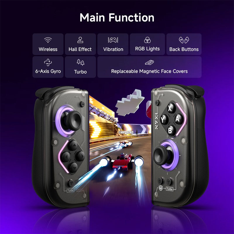 Hall Effect Switch Joycon, No Drift Wireless Controller for Nintendo Switch OLED Lite, NYXI Hyperion 2, US Stock Fast Delivery