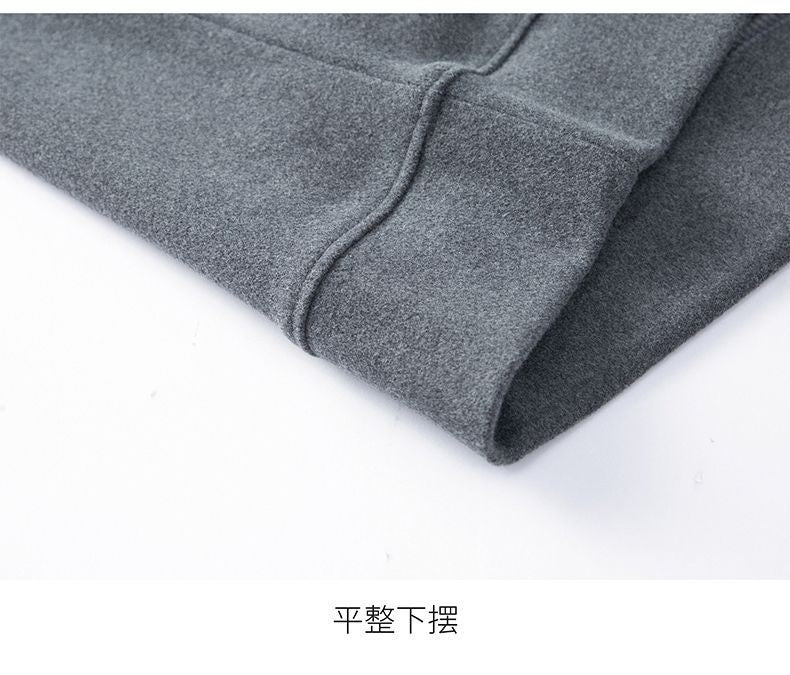 Round Neck Pullover Sweatshirt Men Thermal Underwear Double Fleece Lining Long Sleeve T-Shirt Casual