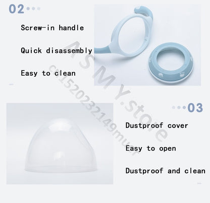 Oberni 240ml/300ml newborn PPSU baby bottle, large wide-bore easy to clean, wear a handle, baby more convenient to drink milk