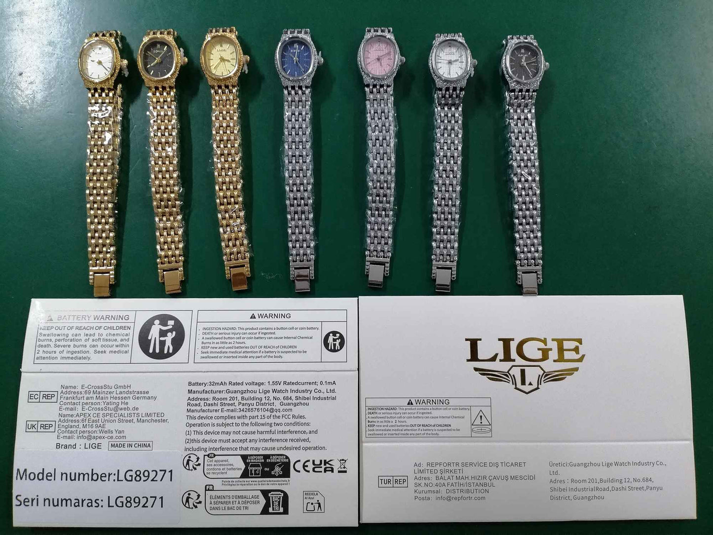 LIGE Golden Women Wristwatch Small Dial Ladies Gold Watch Bracelet Jewelry Quartz Lady Watch Compact Stylish Luxury Women Watch