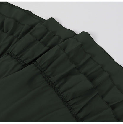 Brown Ruffled High Waisted Long Victorian Skirt Steampunk Skirts Womens Party Wear Gothic Vintage Clothes Medieval Costume Sexy