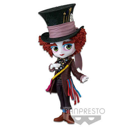 100% Original em Estoque Bandai Spirits Banpresto Q Posket Q Posket Personagens Disney Alice no País das Maravilhas (2010) Modelo Chapeleiro Maluco