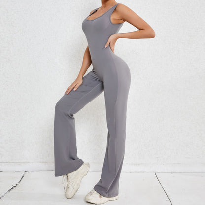 Sexy Back V Yoga Jumpsuit Women Women Sports Jumpsuit Fitness Rompers Training Yoga Suit Sportswear Stretch Workout Bodysuits