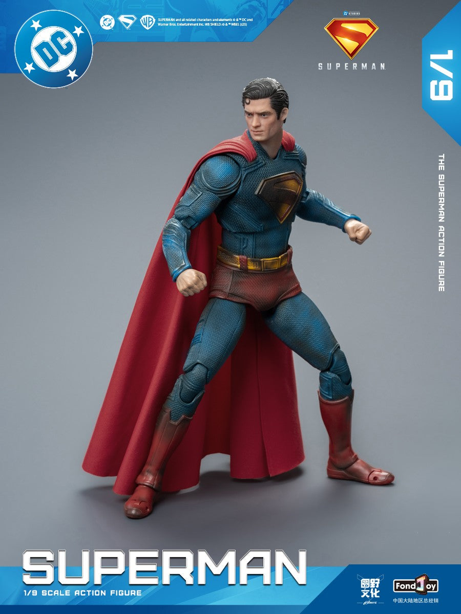 2025 Fondjoy Boneco de Ação Superman Danificado em Batalha David Corenswet 1/9 Novo Boneco Superman Pvc Articulado Brinquedo Infantil Presente Menino
