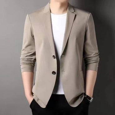 Handsome Men Suit Jacket High Quality Business Blazers Groom Wedding Men Jacket Double-button Design Suit Coat 2024 Workwear