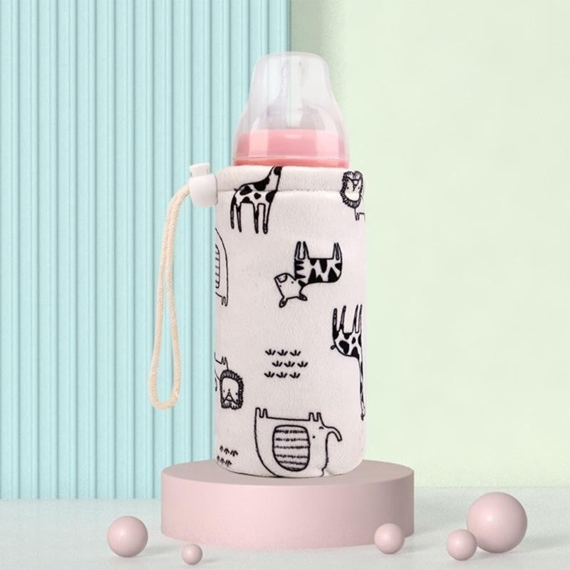 J15U Baby Bottle Bag for Pram Travel Outdoor Baby Feeding Bottle Holder Washable Bottle Thermal Milk Bottle Warmer