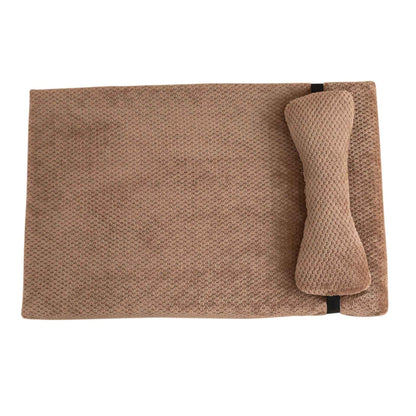 Cama Quente Calmante para Cães com Almofada, Tapete Felpudo e Fofo para Cães com Capa de Inverno Removível para Cães e Gatos de Porte Grande, Médio e Pequeno